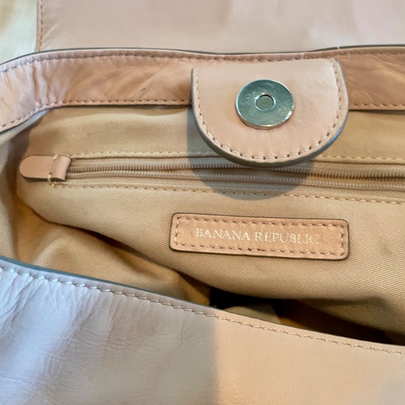 Banana Republic Pink Leather Backpack Purse main image 7